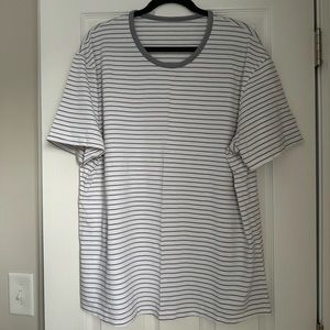 Lululemon gray striped shirt